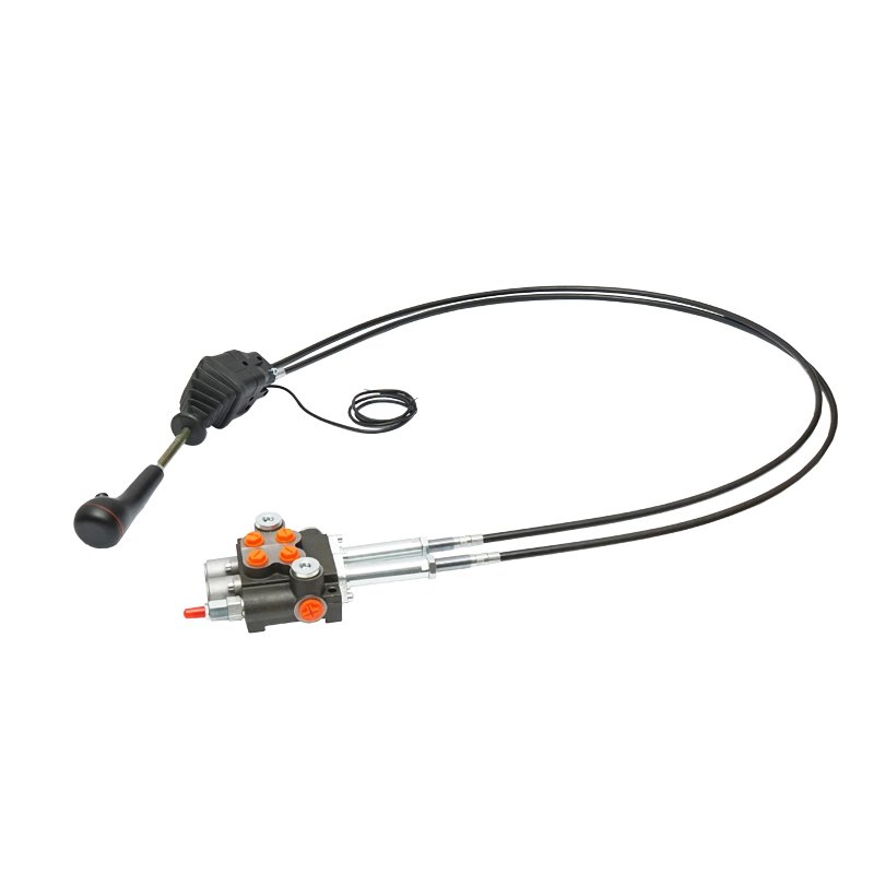Distribuitor hidraulic cu joystick, lungime cablu 2.5m presiune 250 bar debit 40L/min Breckner Germany